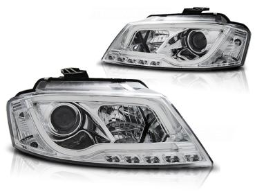 Scheinwerfer DRL LED Tagfahrlicht für Audi A3 8P 8PA Bj. 08-12 Chrom LTI